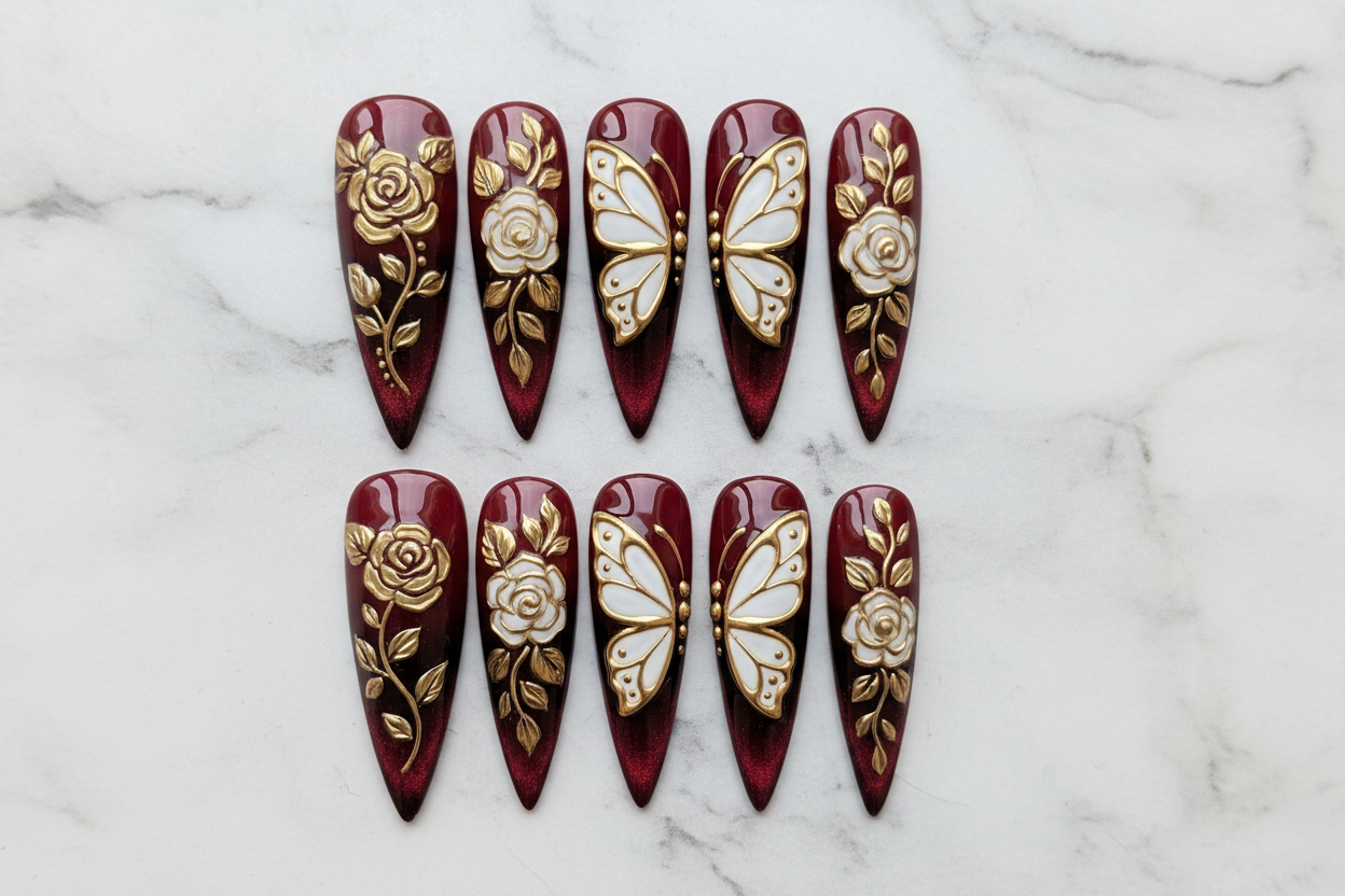 Flat lay top-down full set