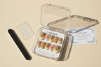 LuxepressCo floral aura jelly custom press-on nails unboxing acrylic box with accessories