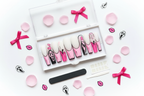 Luxury unboxing acrylic box Scream ghost face horror coquette pink ombre press-on nails with accessories — LuxepressCo