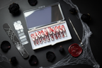 Luxury gothic unboxing acrylic box Halloween blood drip spider web press-on nails with accessories — LuxepressCo