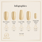 Nail shape and size guide - Square Oval Coffin Almond Stiletto