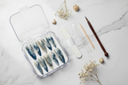 Luxury unboxing acrylic box ink poetry calligraphy jelly stiletto custom press-on nails packaging — LuxepressCo