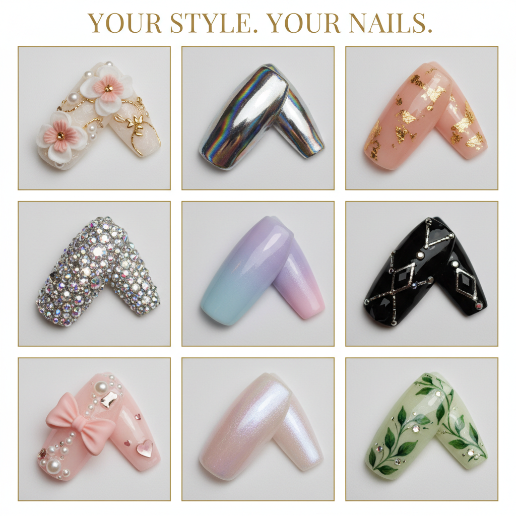 Custom Your Style - Any nail inspo we can make it for you